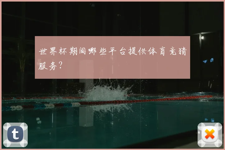 世界杯期间哪些平台提供体育竞猜服务？